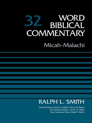 cover image of Micah-Malachi, Volume 32